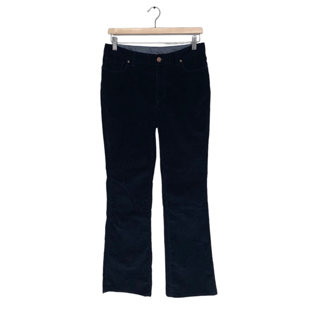 L.L. Bean Favorite Fit Bootcut Pants Women's Size 6 US Navy Blue Corduroy Jeans
